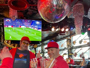 Benjamin und Fabian und Karlo von den Partyrollers