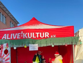 Kinderschminken auf dem Weihnachtsmarkt