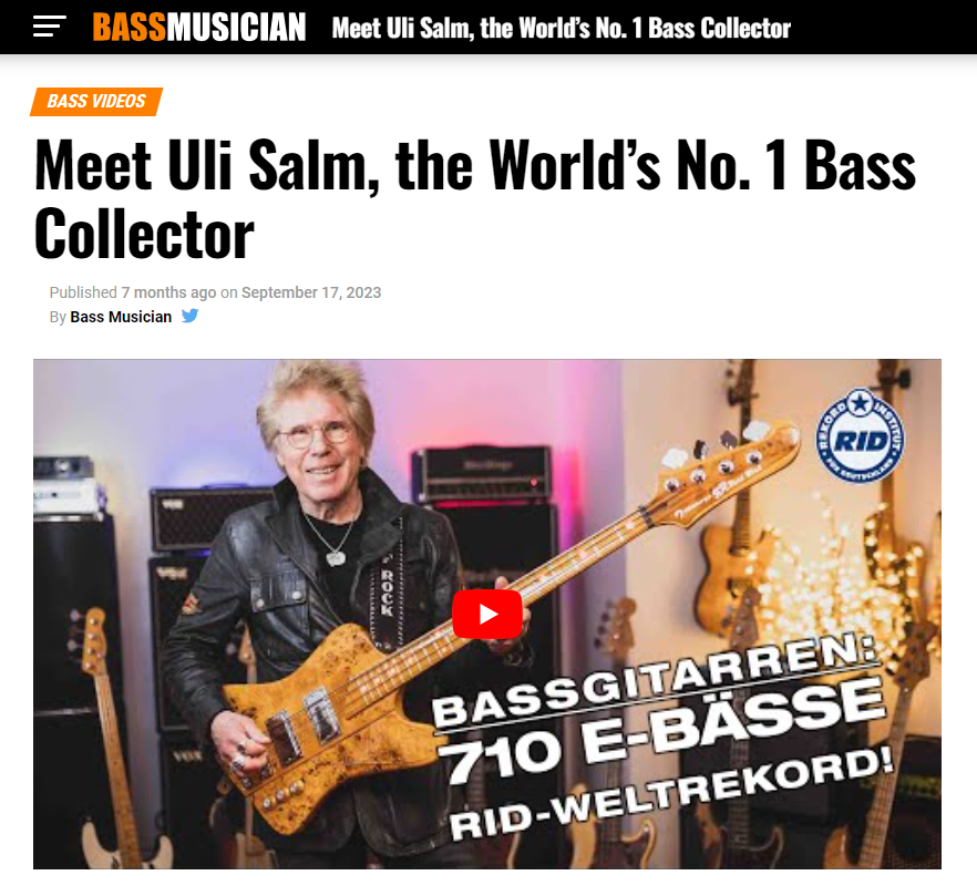Uli Salm - Bass Musician
